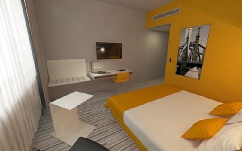 Budapest Park Inn by Radisson - beschikbare tweepersoonskamer met twee aparte bedden in het 4-sterren hotel